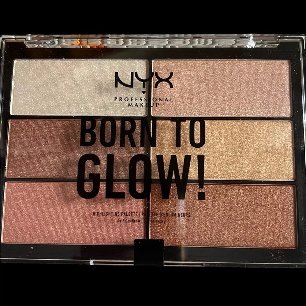 NYX Born to Glow Highlighting Palette 6 Shimmery Pearl Shades